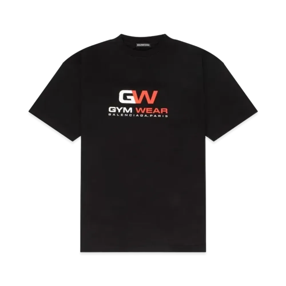 BALENCIAGA Oversized Gym Wear Logo T-shirt "Black"