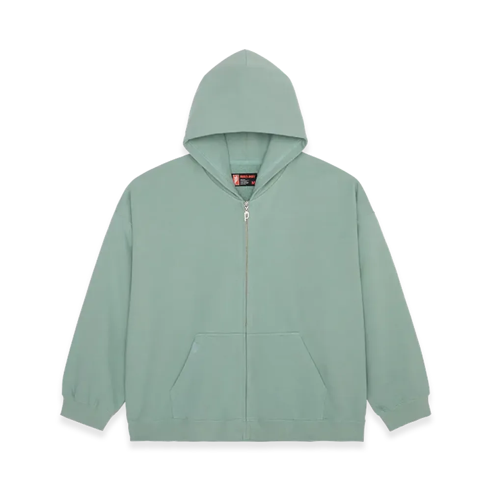 POINTLESS JOURNEY PJ Basic Zip Hoodie "Mint"