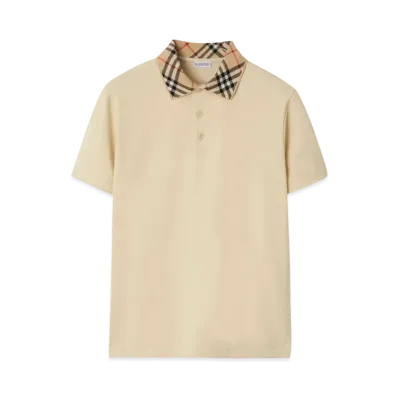 Burberry Cotton Polo Shirt "Nutmeg"