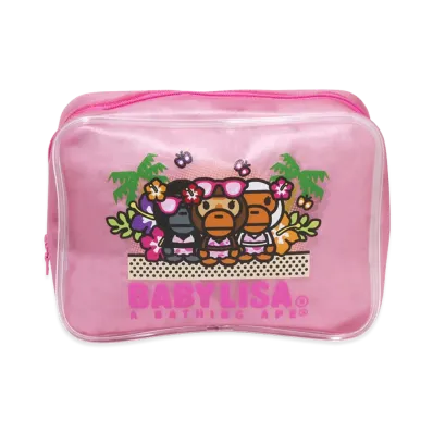 A BATHING APE Women's Beach Summer Lisa Girls Pouch "Pink"
