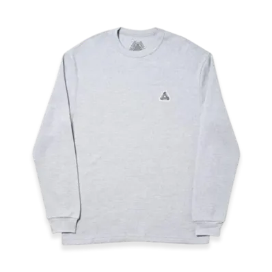 PALACE Sofar Waffle Longsleeve "Grey Marl"