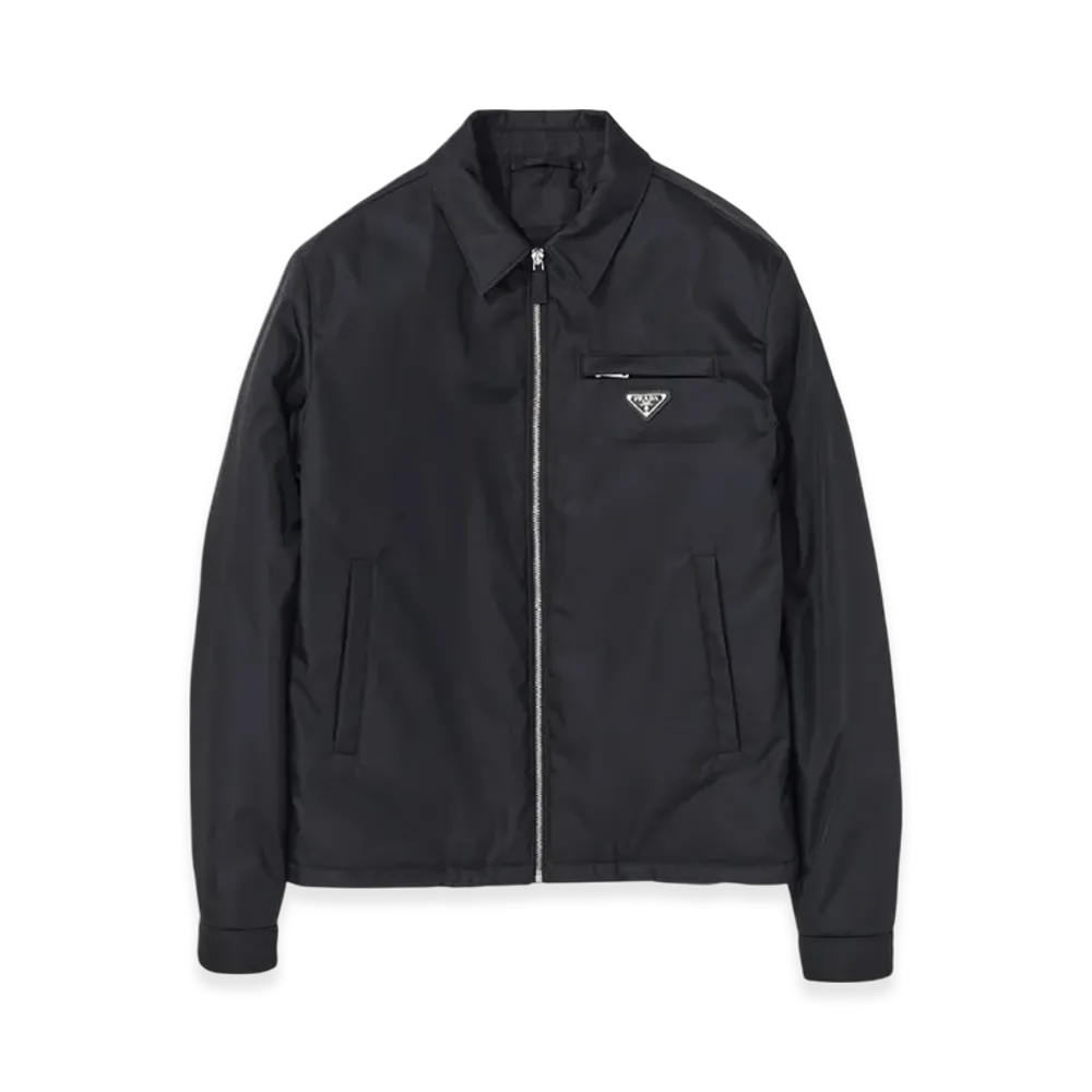 PRADA Re-Nylon Padded Shirt Jacket "Black"