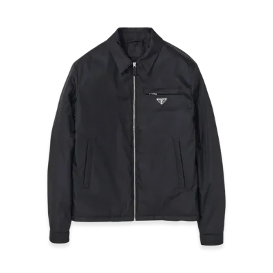 PRADA Re-Nylon Padded Shirt Jacket "Black"