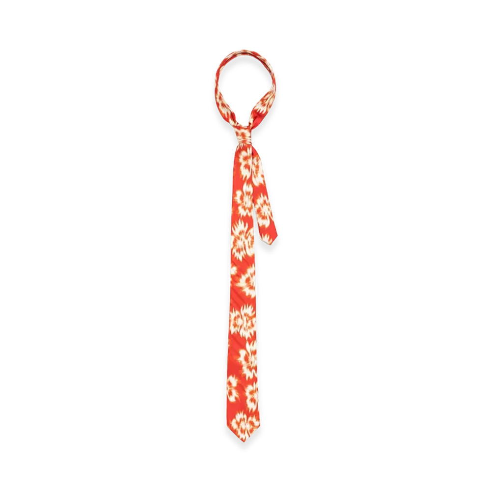 Stussy Motion Flower Tie "Red"