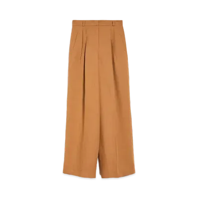 Max Mara Diletta Viscose Linen Pants "Terracotta"
