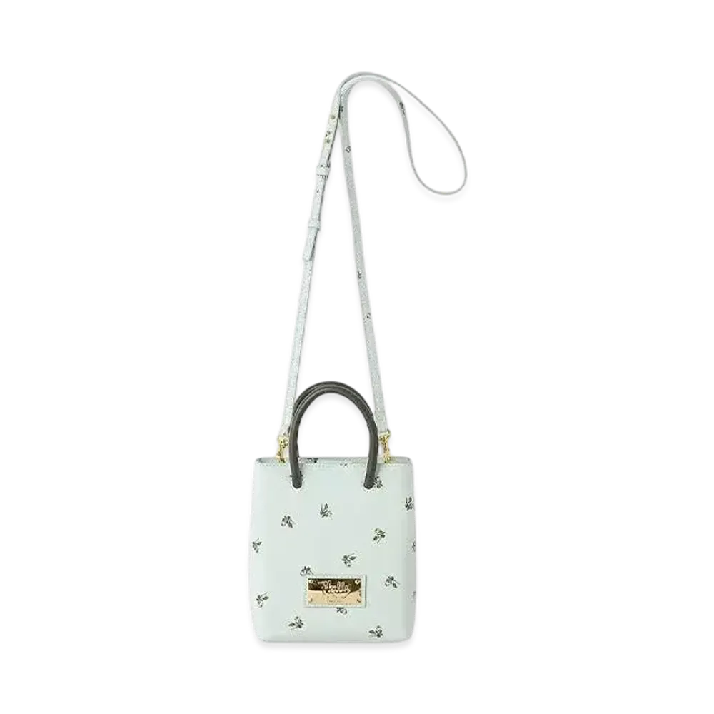 FURFUR x Philly chocolate Small Floral Pattern Mini Tote Bag "Mint"
