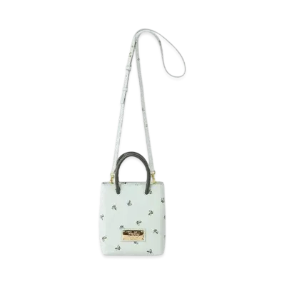FURFUR x Philly chocolate Small Floral Pattern Mini Tote Bag "Mint"