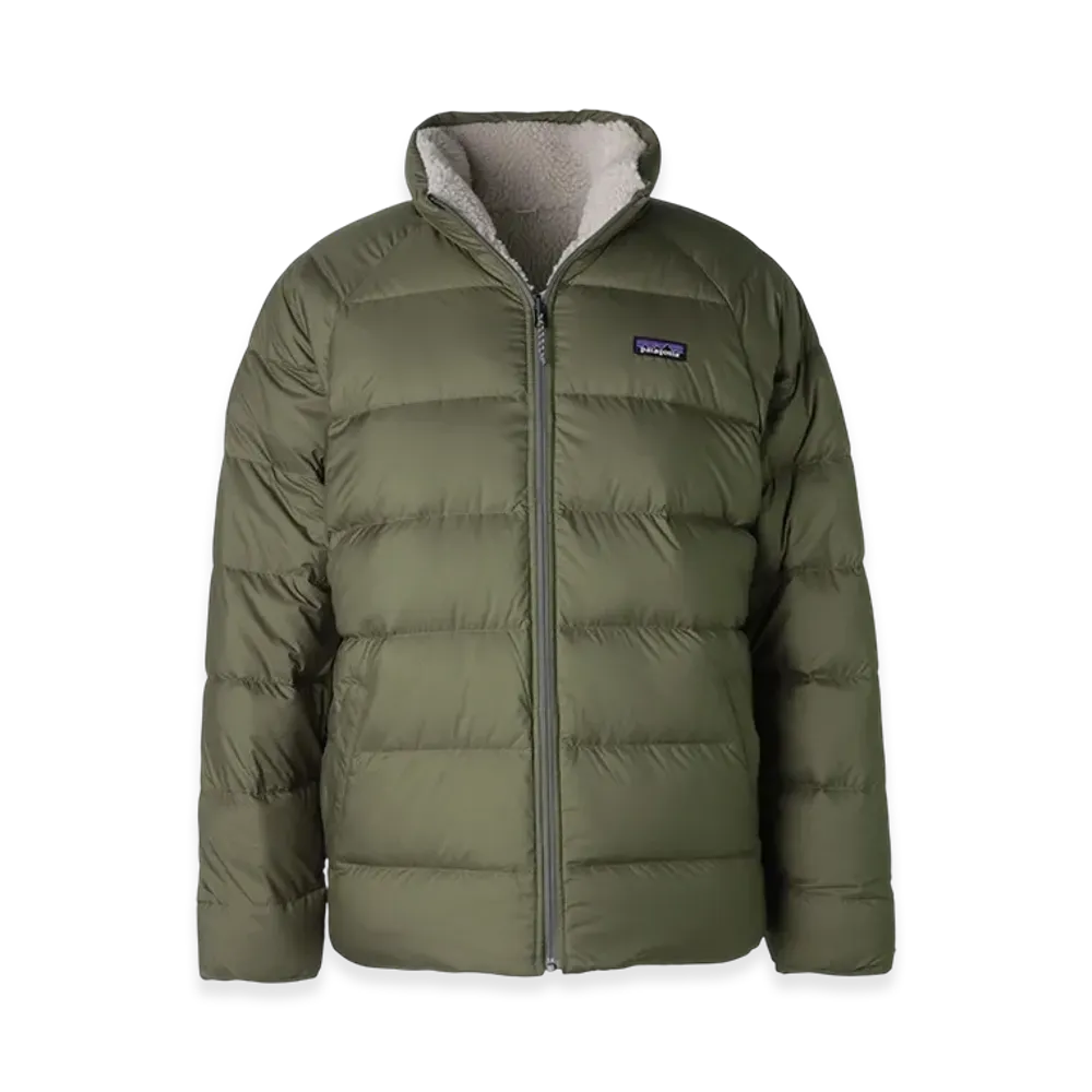 Patagonia Men's Reversible Silent Down Jacket "Basin Green"