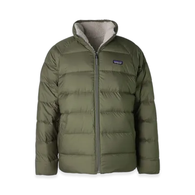 Patagonia Men's Reversible Silent Down Jacket "Basin Green"