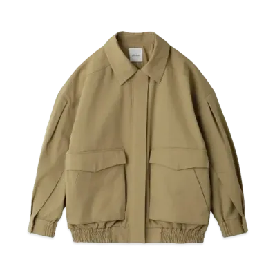 Mila Owen Sleeve Volume Swing Blouson "Beige"