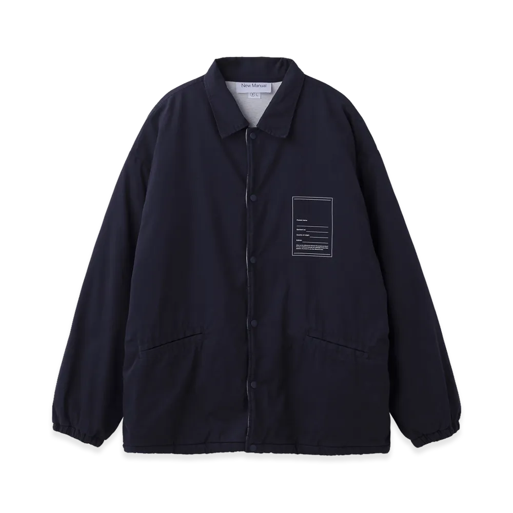 New Manual Lined Coach Jacket "Navy"