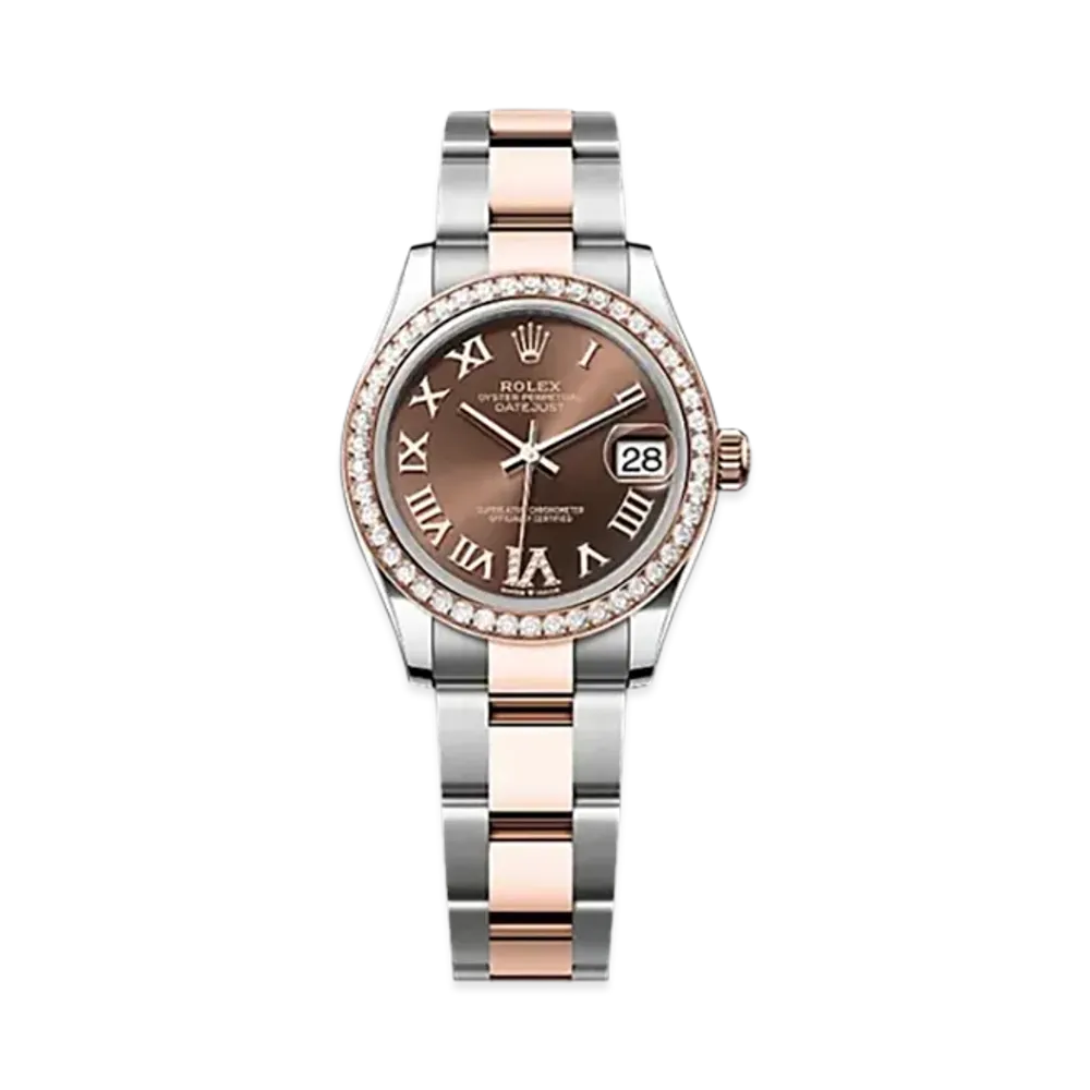 ROLEX Datejust 31mm Oystersteel & Everose Gold Diamond 278381RBR "Chocolate"