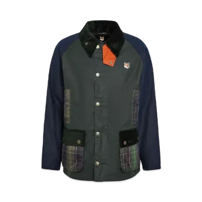 Barbour x Maison Kitsune Beaufort Patchwork "Green"