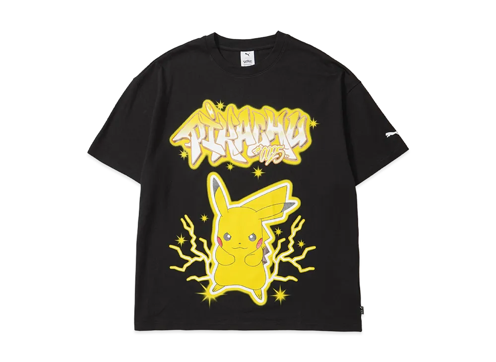 PUMA x Pokemon Pikachu S/S Tee "PUMA Black"