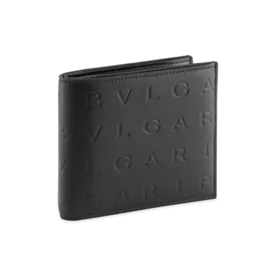 BVLGARI BVLGARI Logo Infinitum Bifold Wallet "Black"