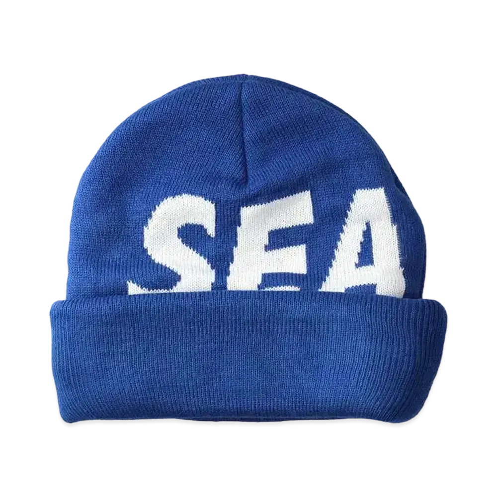 WIND AND SEA Sea Jacquard Beanie "Blue"