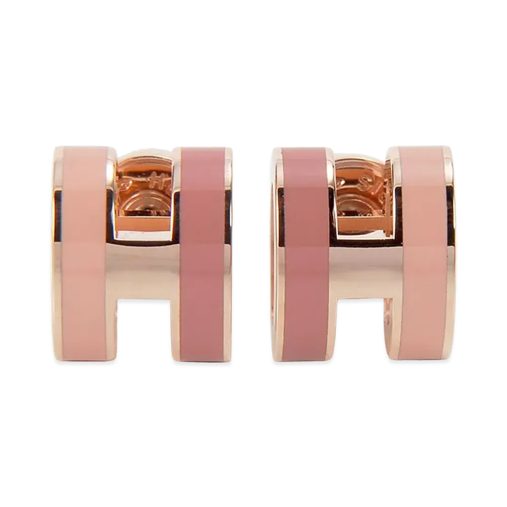 Hermes Earrings "Beaute Pink"