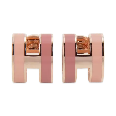 Hermes Earrings "Beaute Pink"