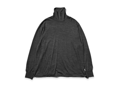 CLESSTE Merino Wool L/S Turtleneck Tee "Gray"