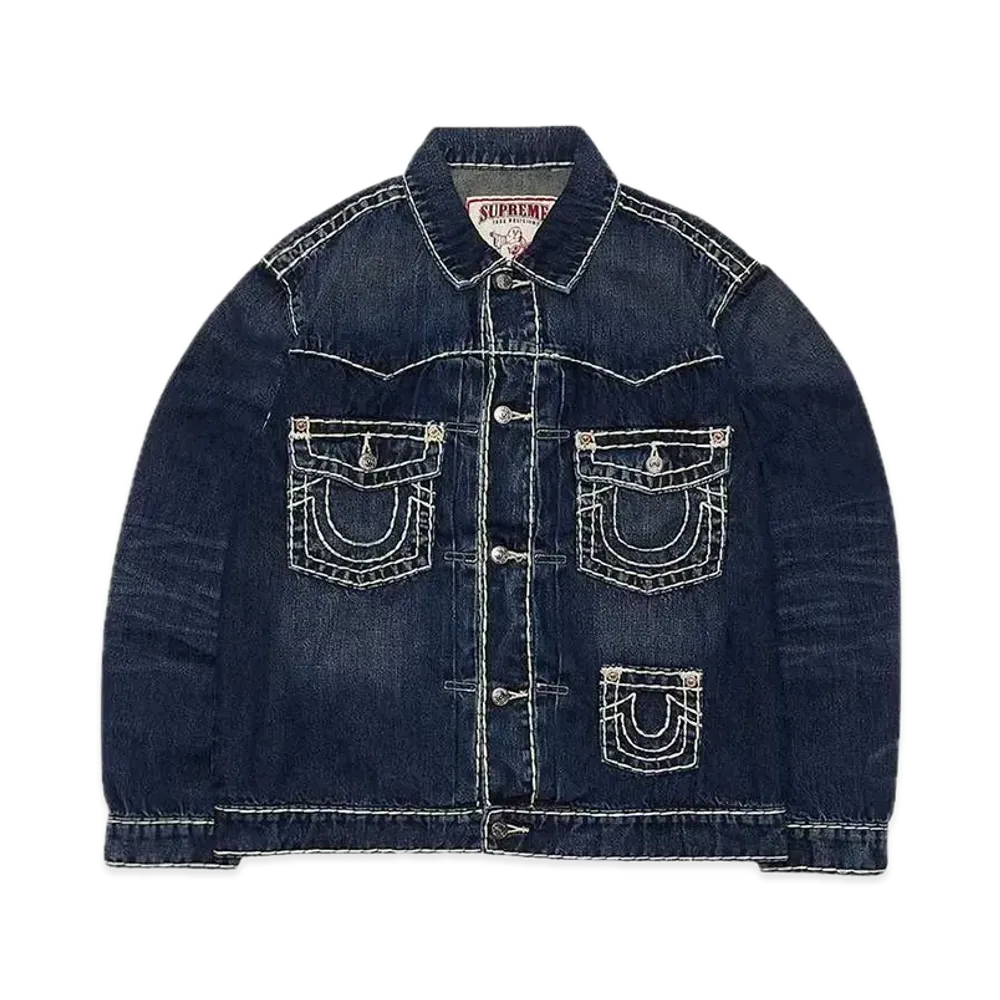 Supreme x True Religion Denim Trucker Jacket "Washed Blue"