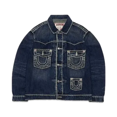 Supreme x True Religion Denim Trucker Jacket "Washed Blue"