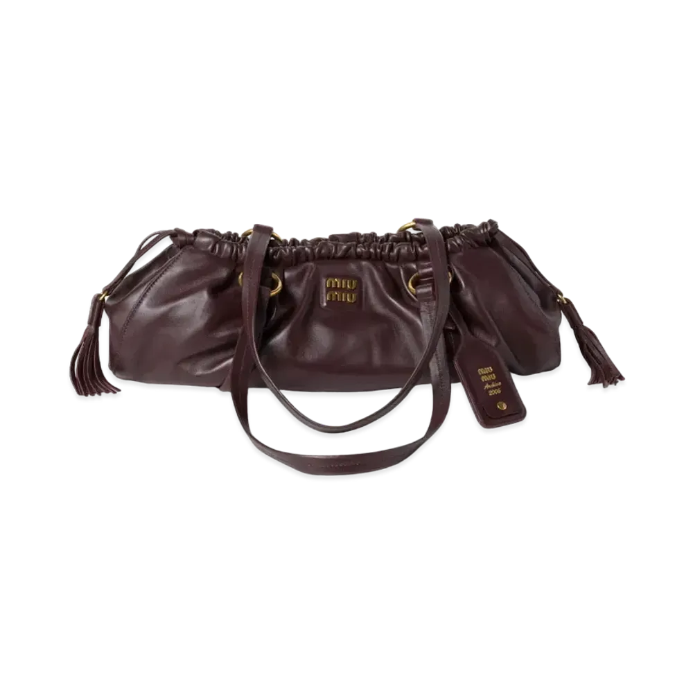 MIUMIU Joie Nappa Leather Bag "Brown"