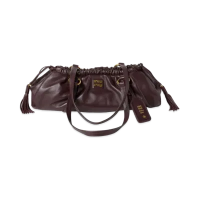 MIUMIU Joie Nappa Leather Bag "Brown"