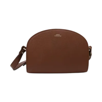 A.P.C. Sac Demi Lune Mini "Noisette"