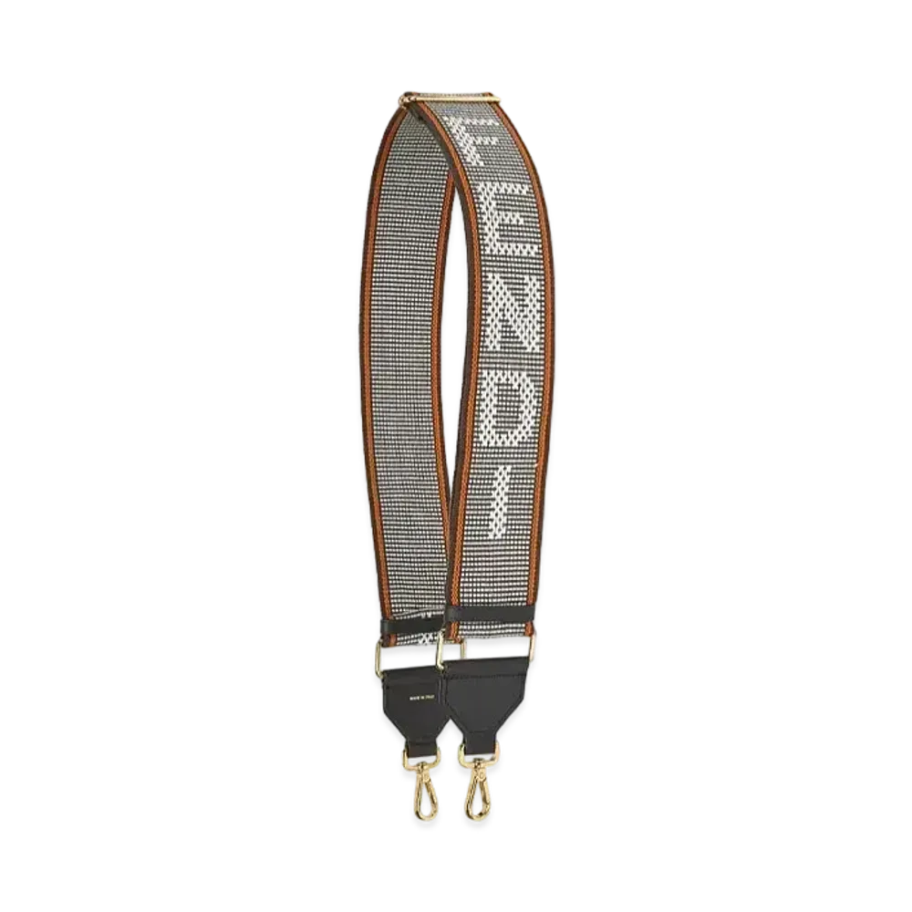 FENDI Strap You Ribbon Shoulder Strap "White"