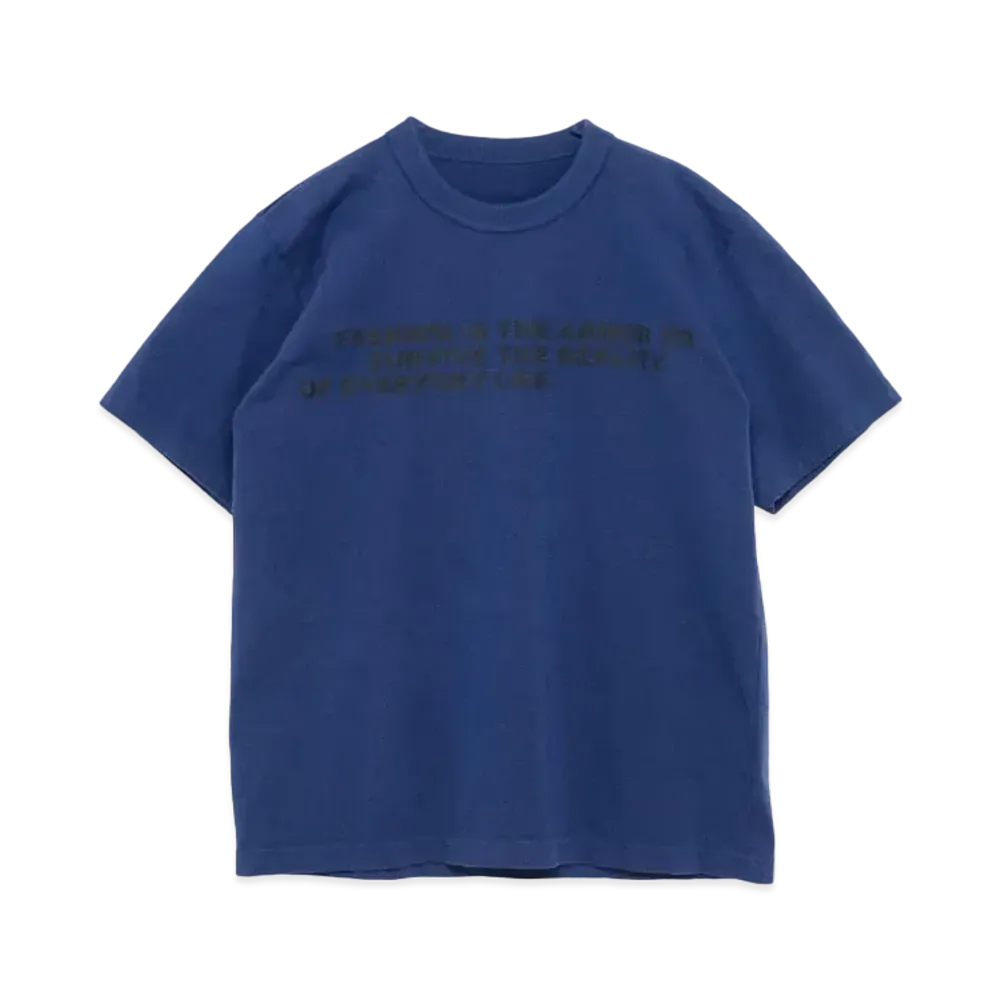 sacai Bill Cunningham Graphic Print T-Shirt "Blue"