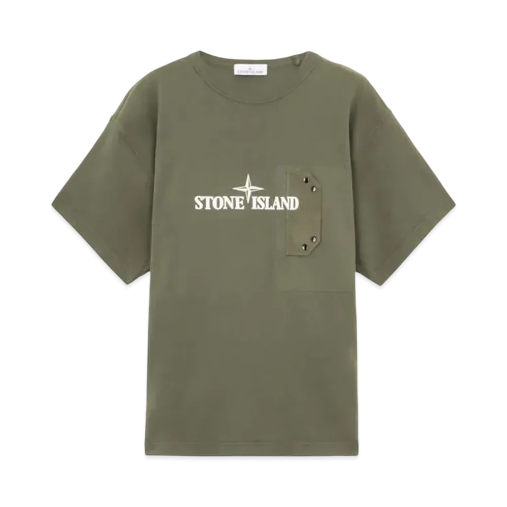 Stone Island 21079 24/2 Cotton Jersey "Musk Green"