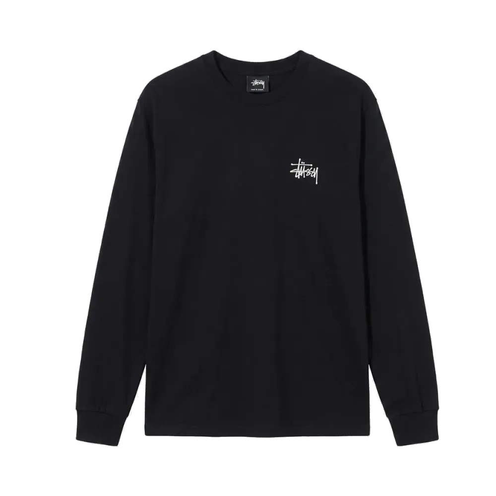 Stussy Logo LS Tee "Navy"