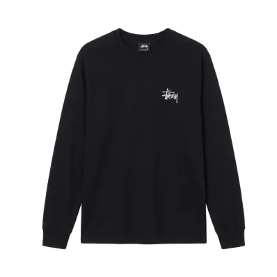 Stussy Logo LS Tee "Navy"