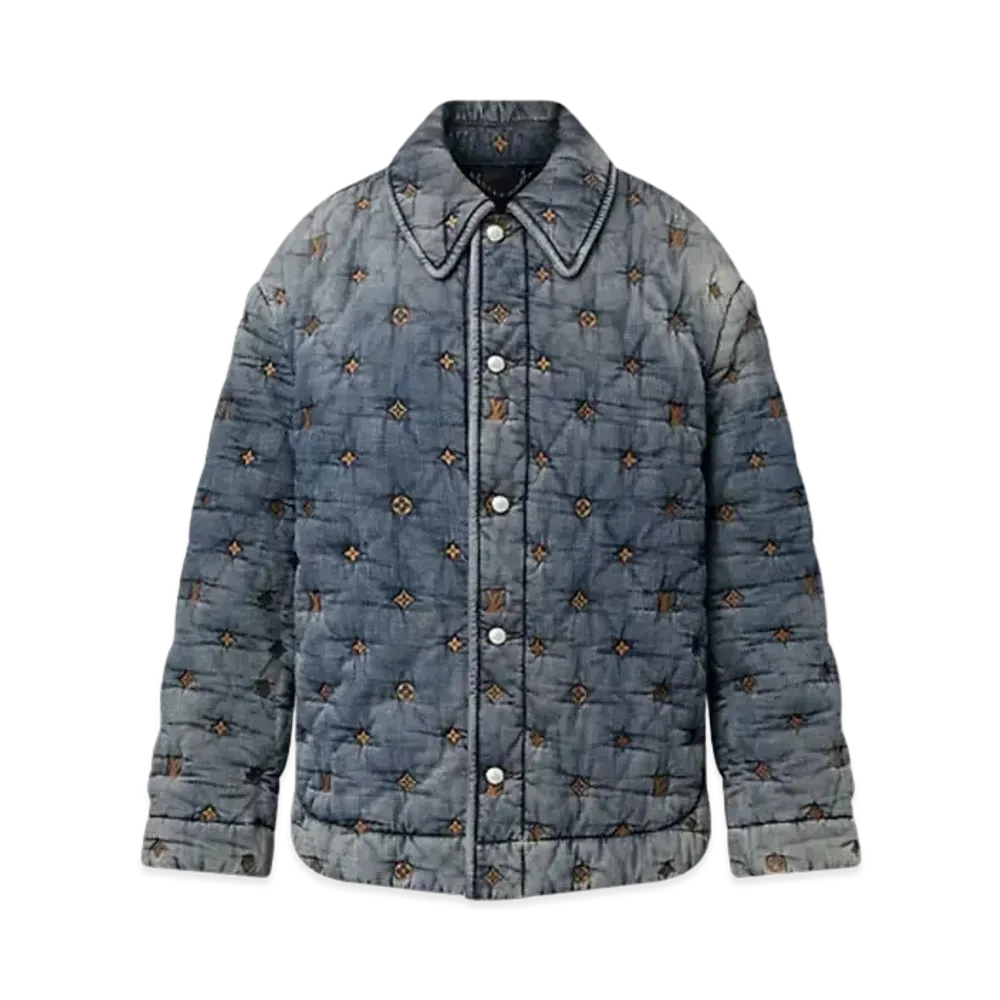 Louis Vuitton Padded Denim Monogram Overshirt "Indigo"