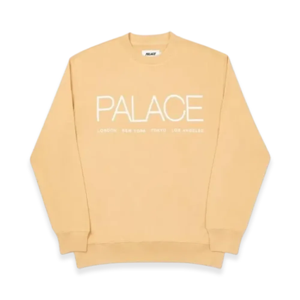 PALACE Globaller Crew "Sand"