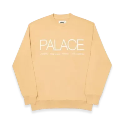PALACE Globaller Crew "Sand"