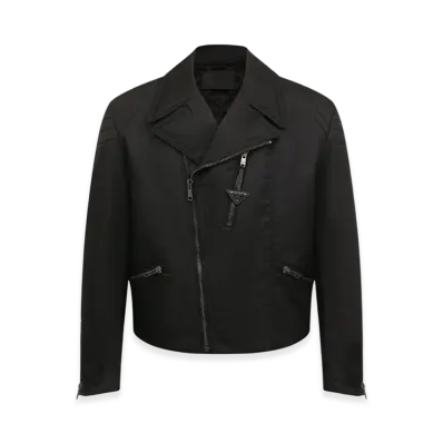 PRADA Re-Nylon Biker Jacket "Black"