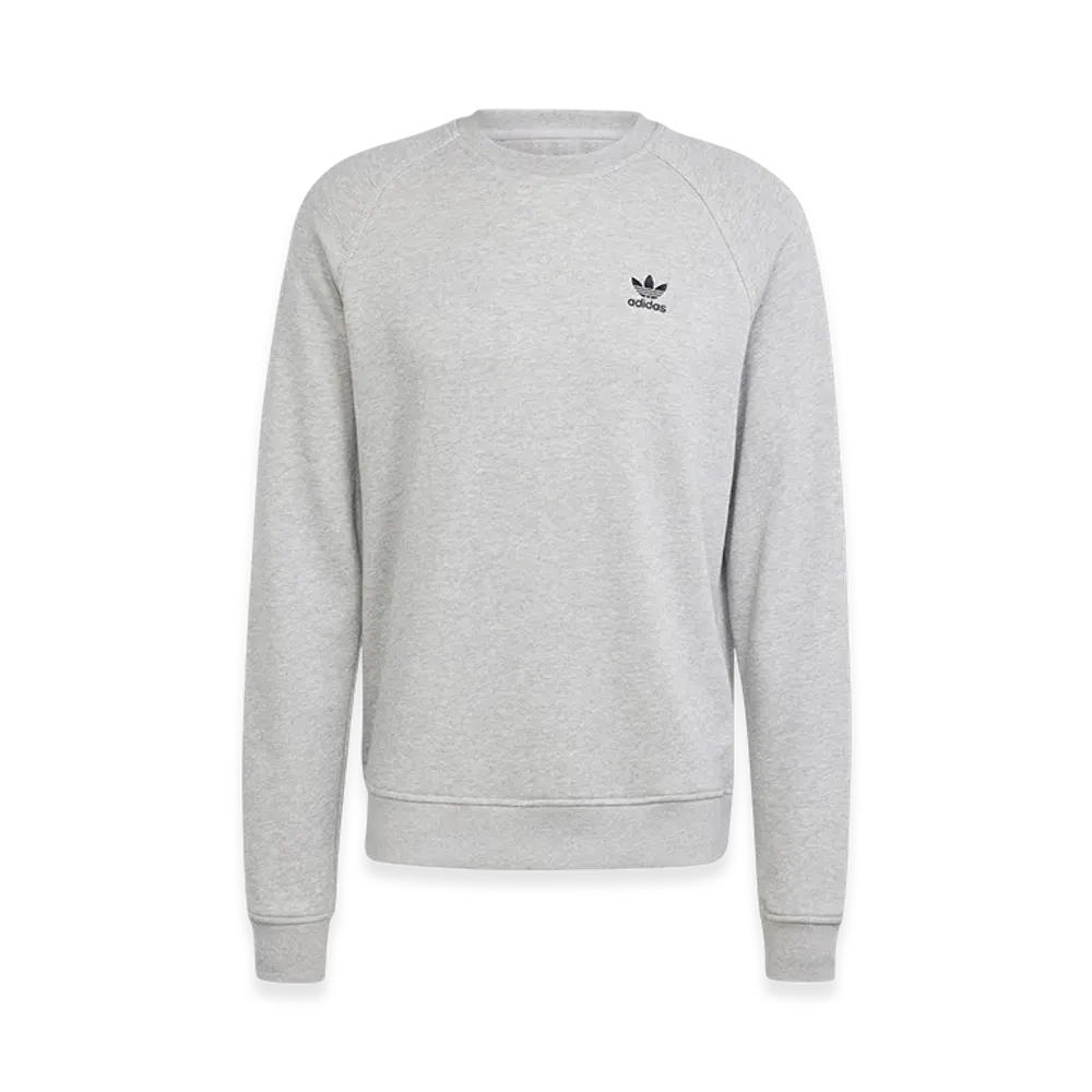 adidas Trefoil Essentials French Terry Crewneck Sweatshirt "Medium Grey Heather"