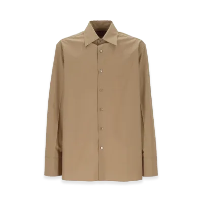 GUCCI Embossed Logo Shirt "Beige"
