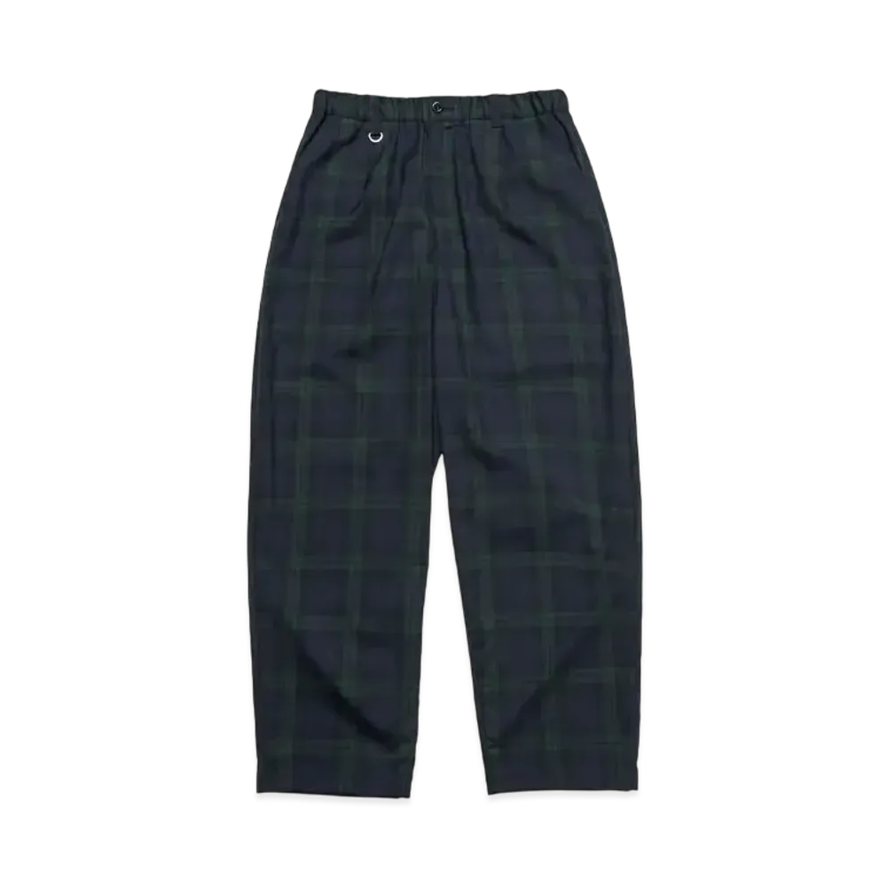SOPHNET. Tapered Bold Pants "Black Watch"