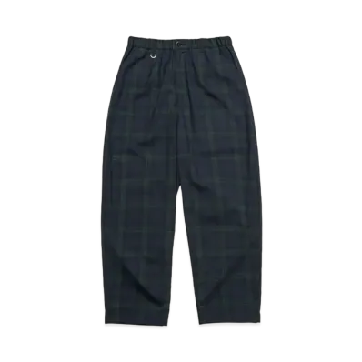 SOPHNET. Tapered Bold Pants "Black Watch"
