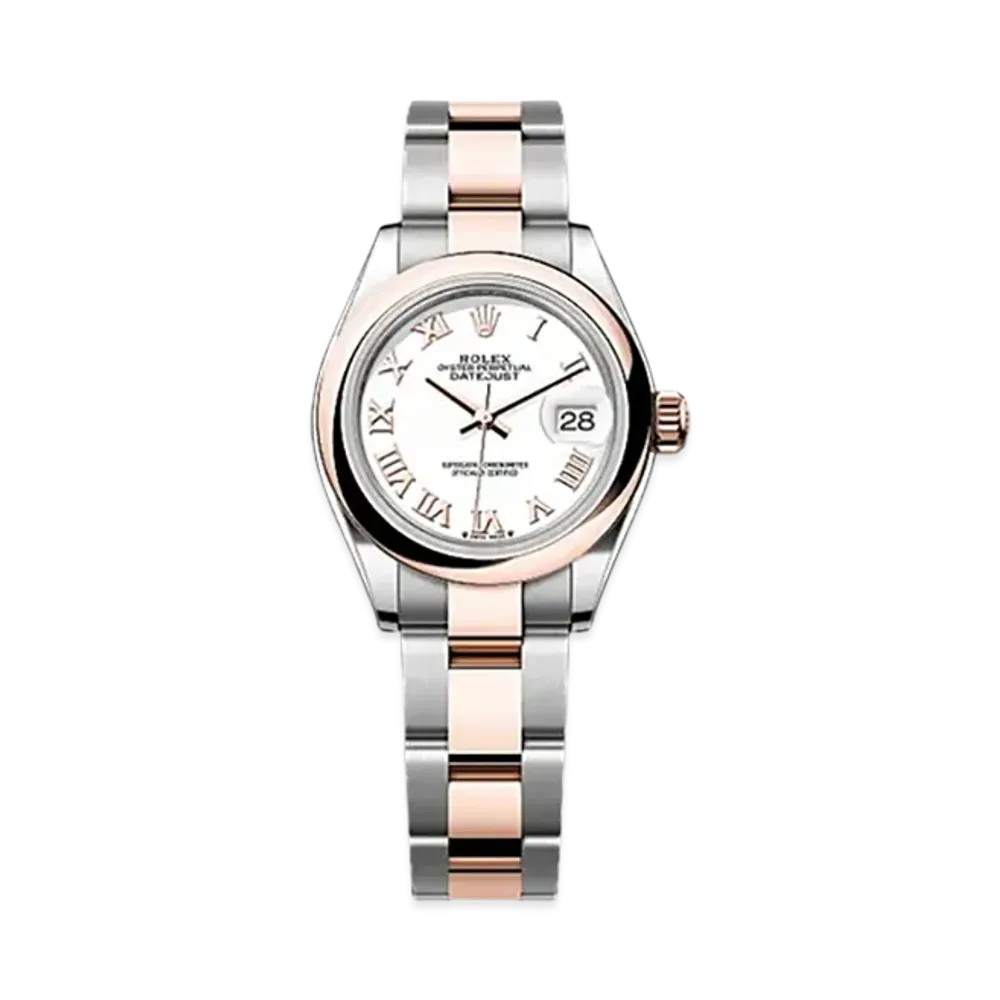 ROLEX Lady-Datejust Oystersteel & Everose Gold "White"