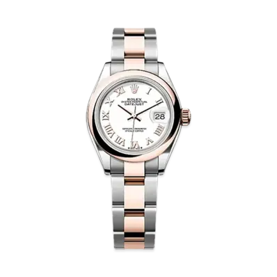ROLEX Lady-Datejust Oystersteel & Everose Gold "White"