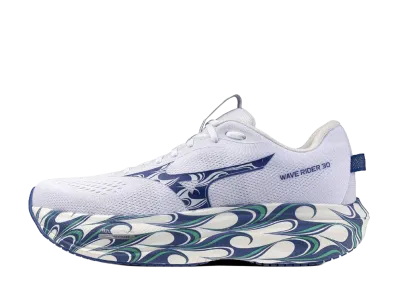 Mizuno Wave Rider 30 "White/Blue/Sky Blue"