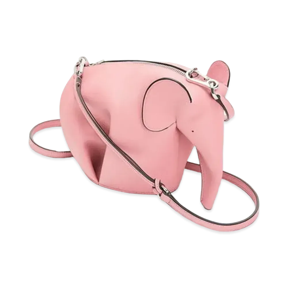 LOEWE Mini Elephant Bag In Classic Calfskin "Candy"