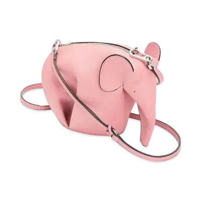 LOEWE Mini Elephant Bag In Classic Calfskin "Candy"