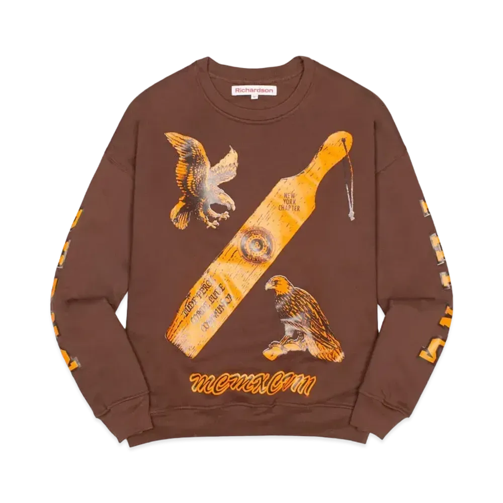 Richardson Greek Double Layer Crewneck "Brown"