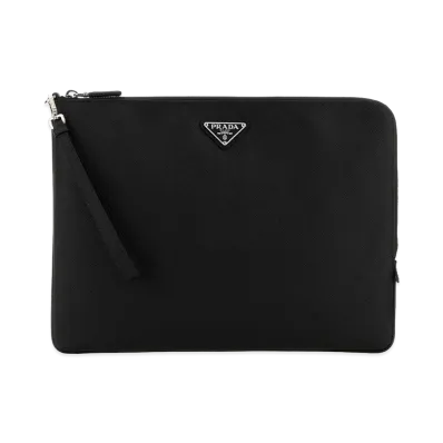 PRADA Leather Clutch "Black"