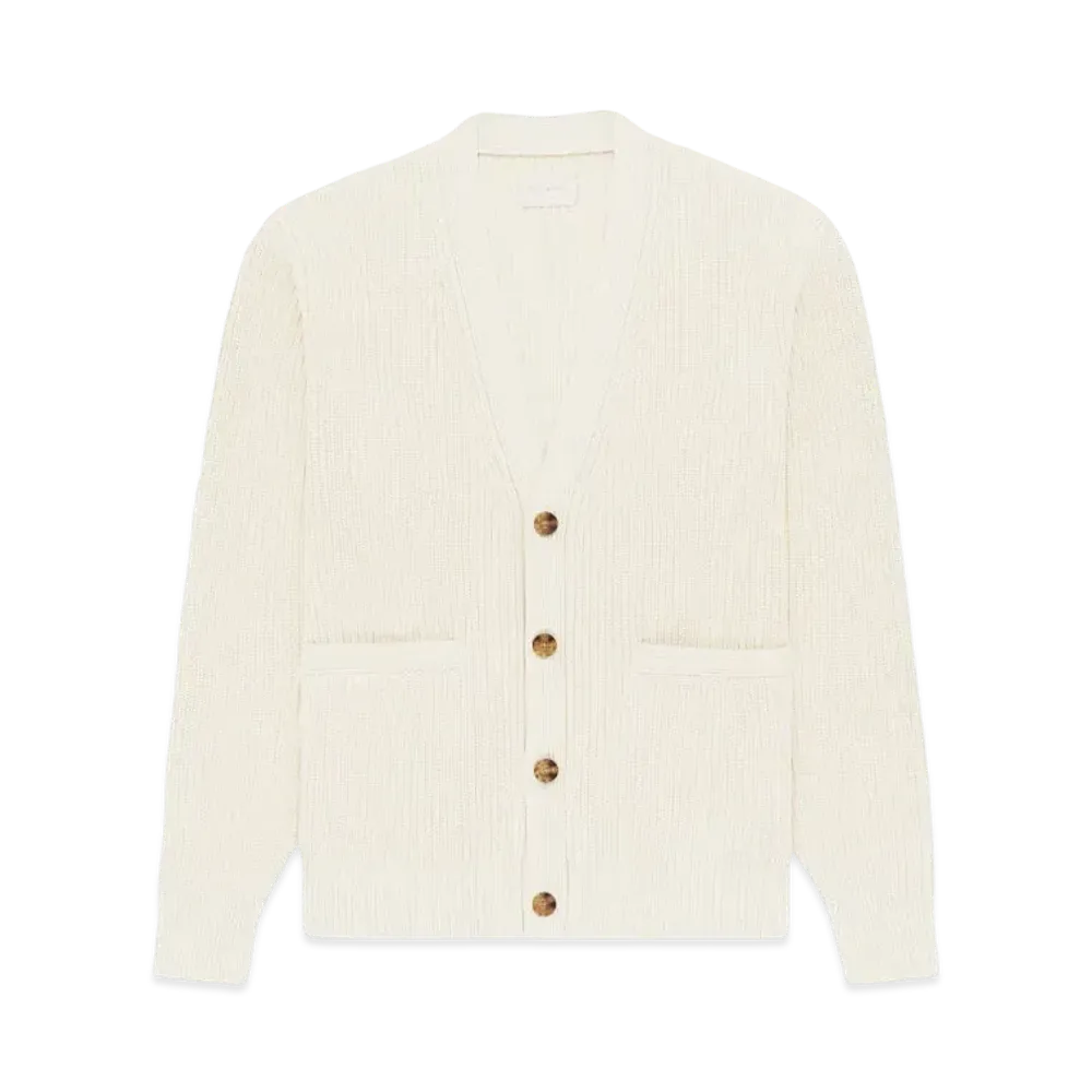 Aime Leon Dore Shaker Stitch Cardigan "Cream"