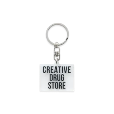 creative drug store Logo Keychain "Clear"